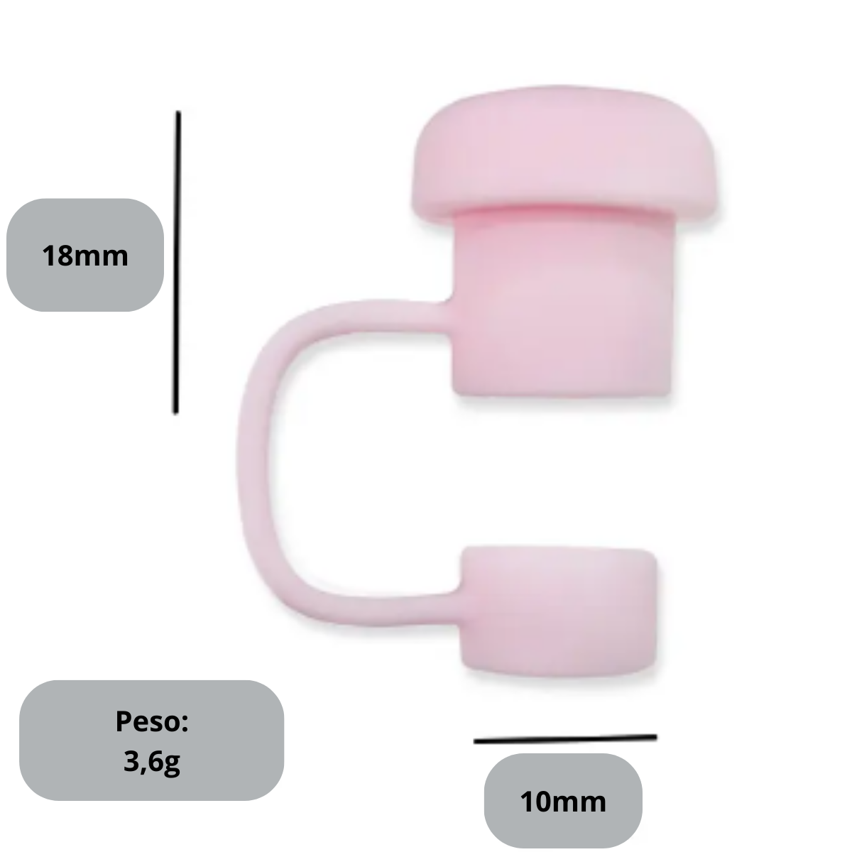 Tampa Para Canudo Stanley 10mm Lisa