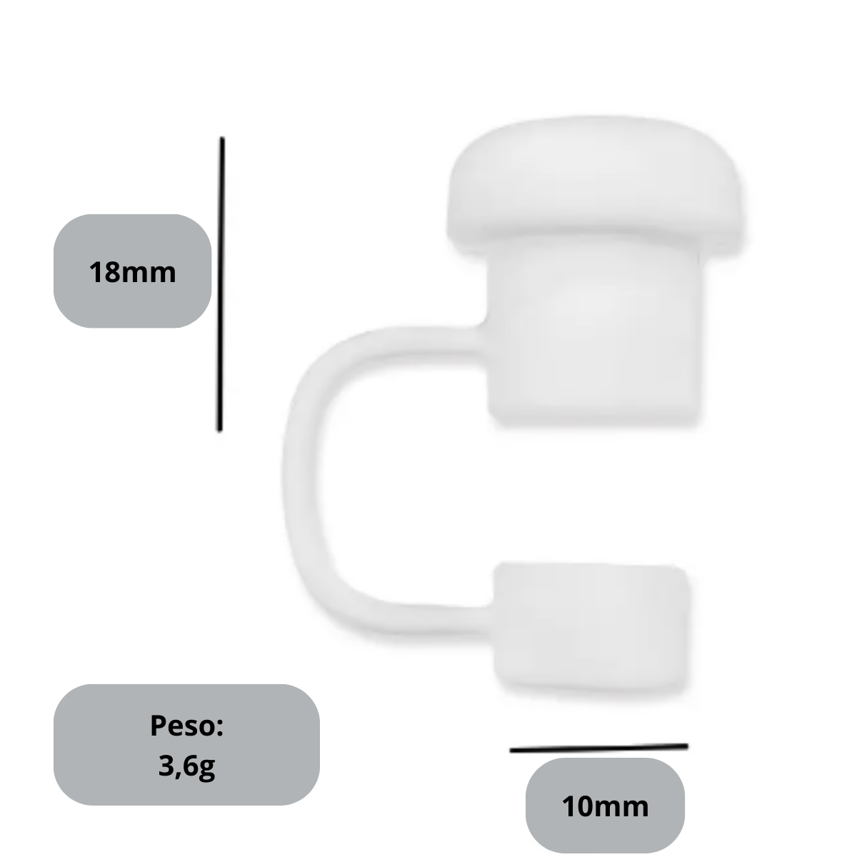 Tampa Para Canudo Stanley 10mm Lisa