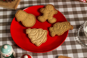 Cortador Com Carimbo De Natal Bolachas Massas BlueStar