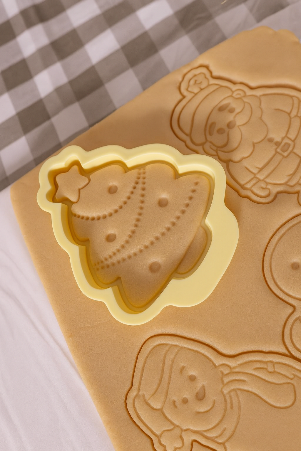 Cortador Com Carimbo De Natal Bolachas Massas BlueStar