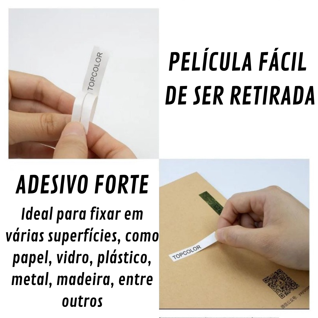 Kit 5 Fita Rotuladora Compatível Rotulador Brother Mk-231 M-k231 Mk231