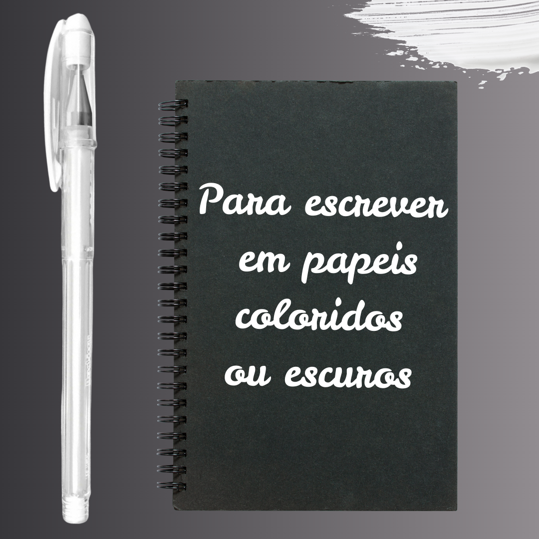 Caneta Gel Branca 0.6mm