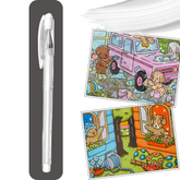 Caneta Gel Branca 0.6mm