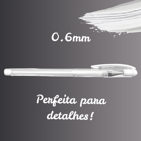 Caneta Gel Branca 0.6mm