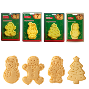 Cortador Com Carimbo De Natal Bolachas Massas BlueStar